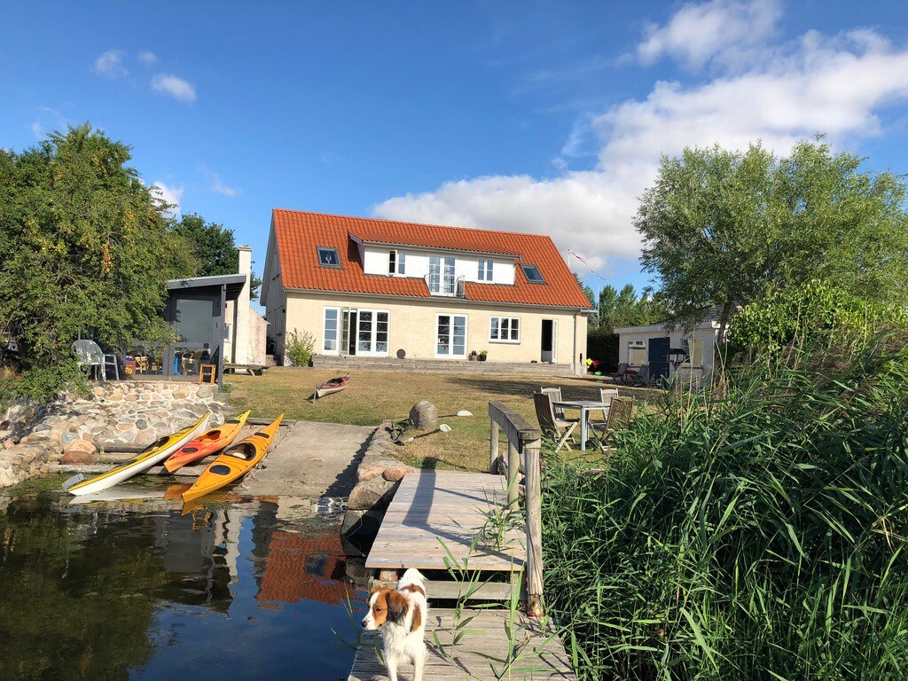 Large waterfront house by Roskilde Fjord.