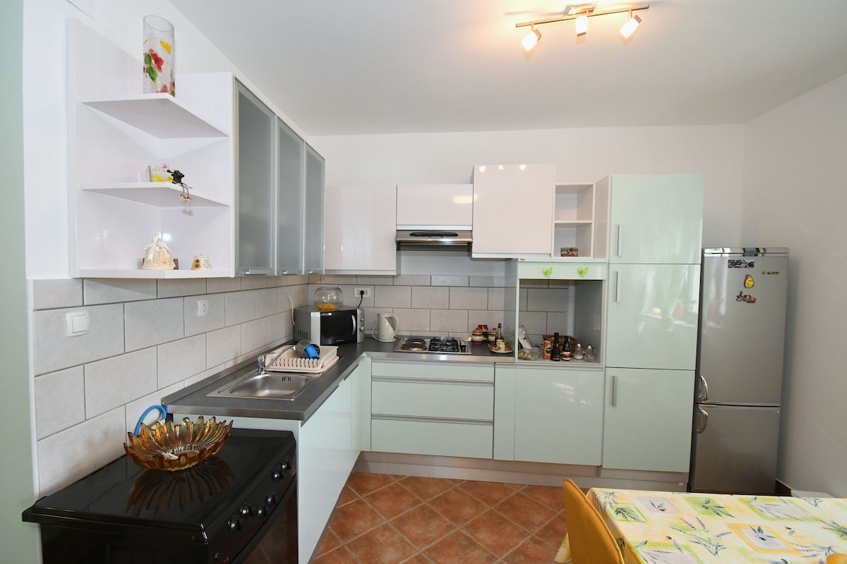Apartment Pilly with private parking and terrace