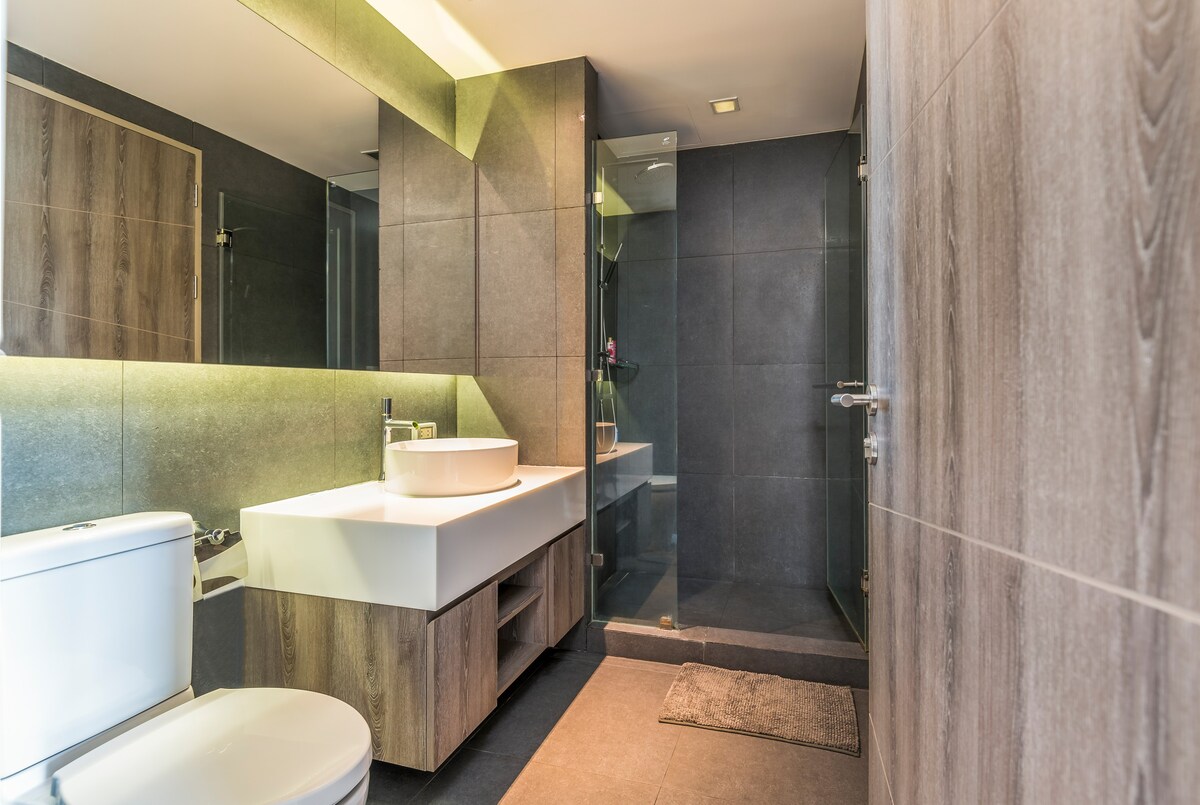 温馨舒适，设计新颖， 1卧室公寓，位于曼谷中心ASOKE地区