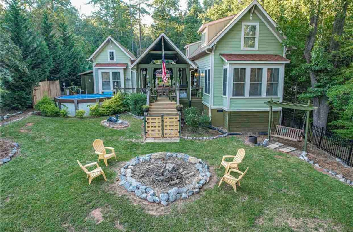 Serene Lakefront Cottage w/ Dock, Pool & Game Room