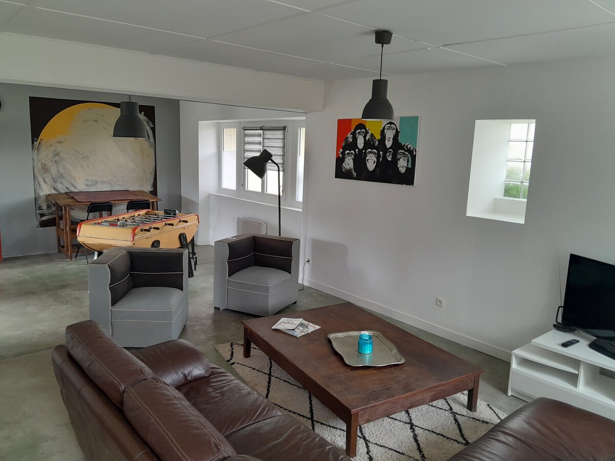 Loft 120m² dominant la ville.