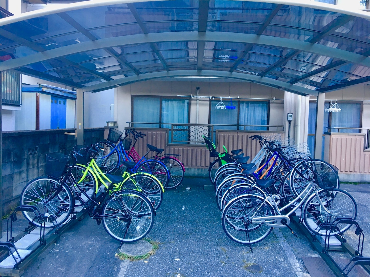 (6)鬼怒川温泉、免费租借自行车・简单入住·可以入住4名