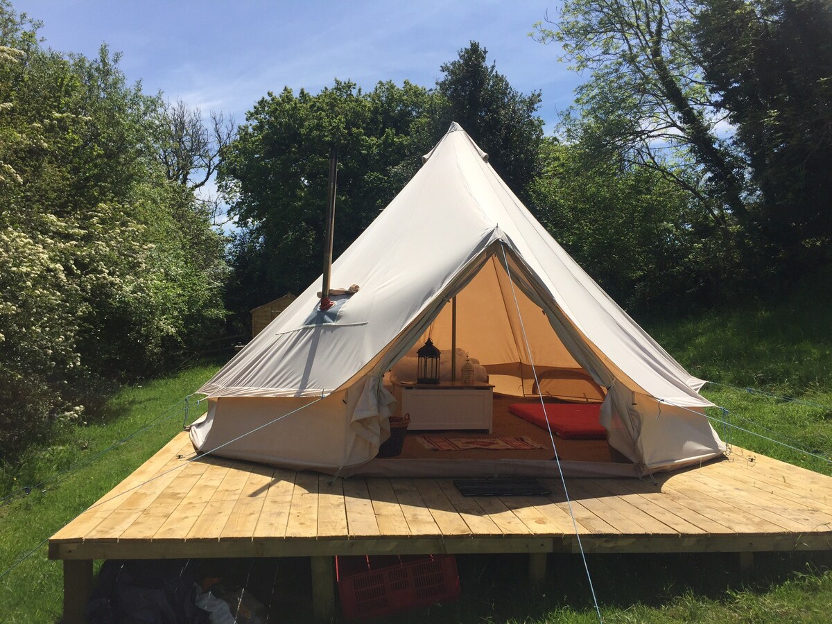 The Bell Tent at Dartmoor Yurt Holidays