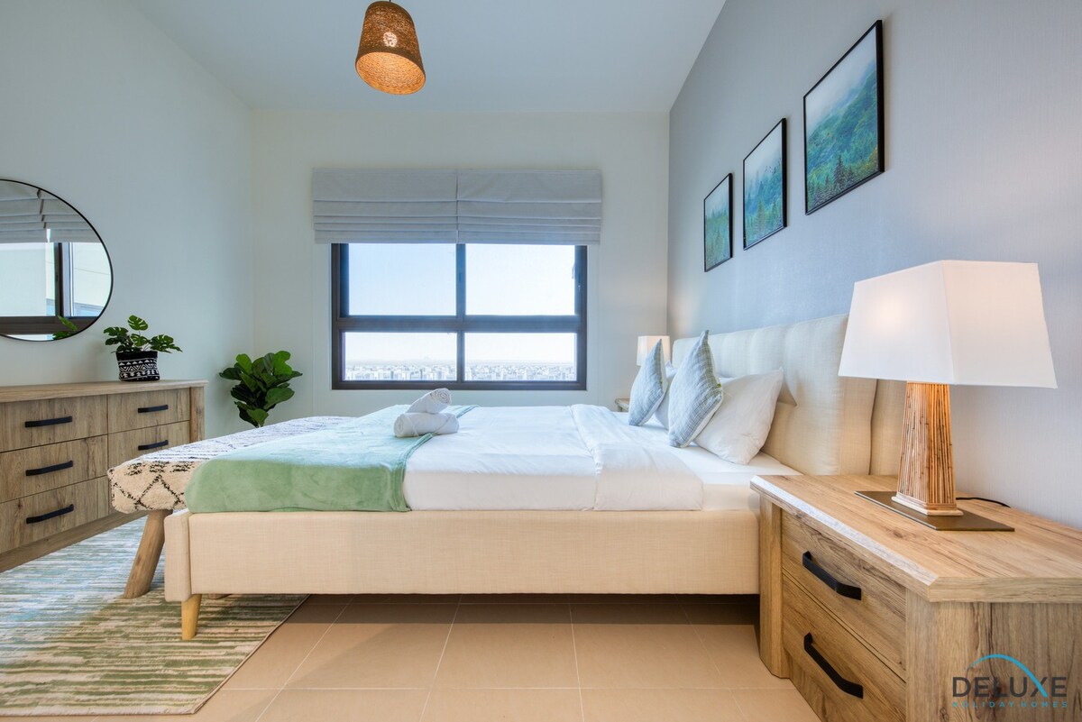 Madinat Al Mataar高尔夫景观精致的2卧室公寓