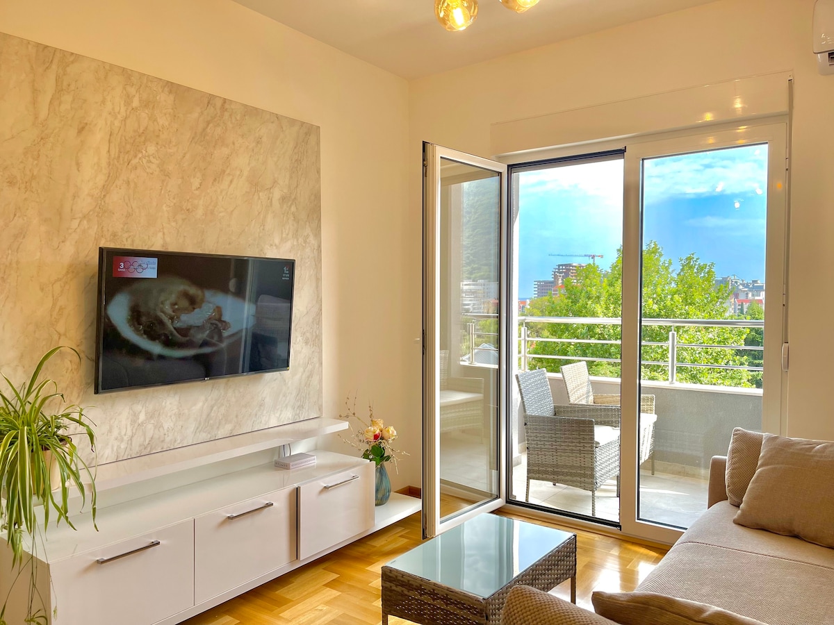 Azure one bedroom apartment in centre of Budva