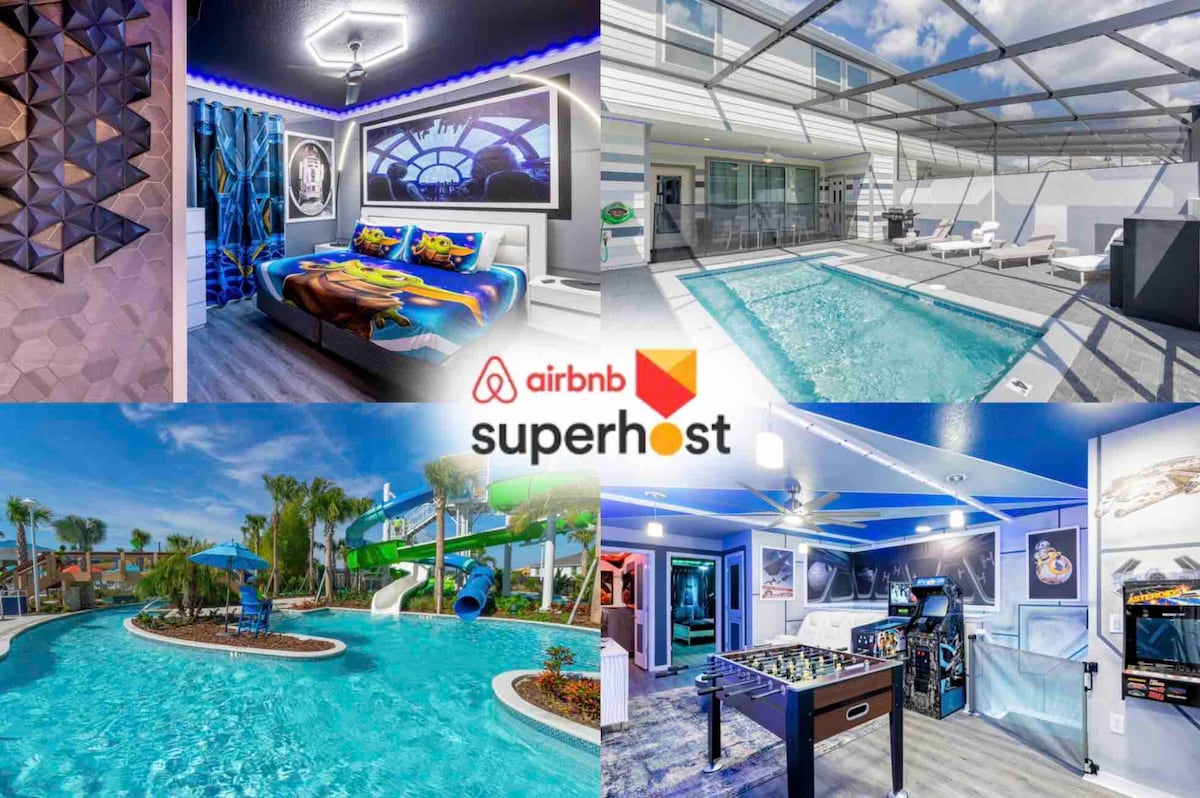 No Airbnb Fees! Themed Home Pool/ Game Room 238021