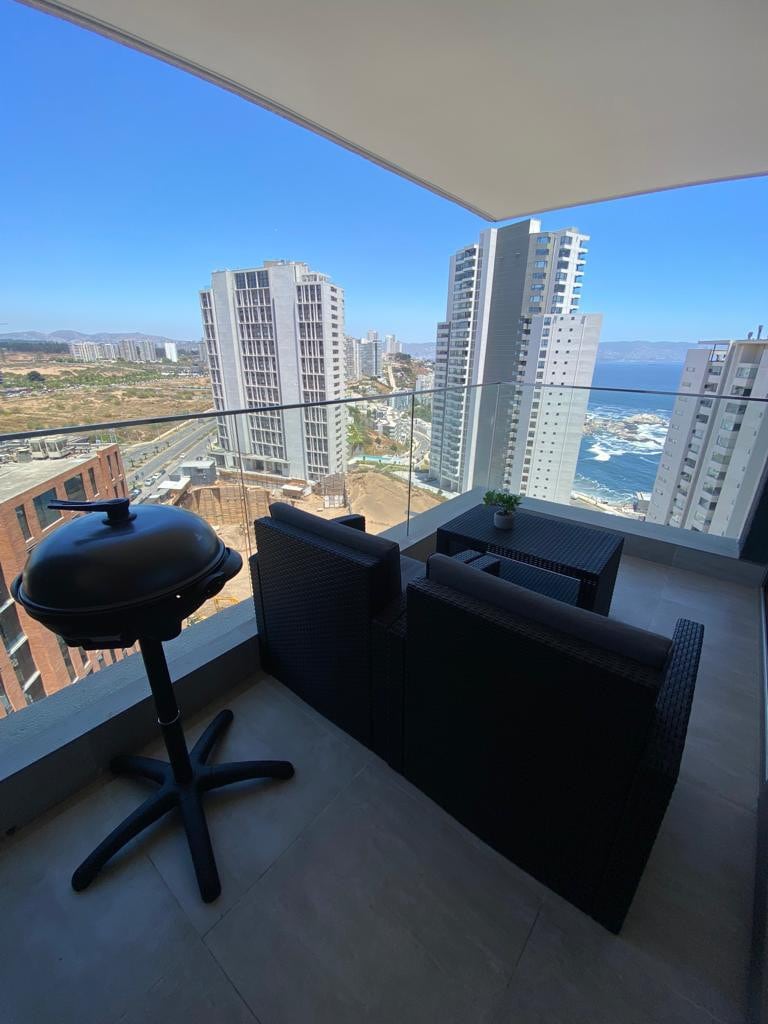 美丽的Reñaca单间公寓，可欣赏海景