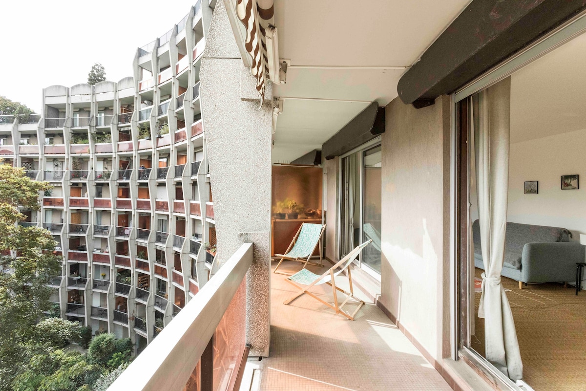 Bright studio flat with balcony at Les Gobelins