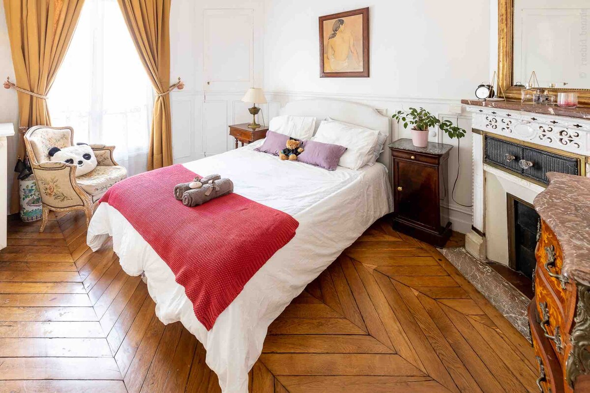 舒适安静的2间客房，典型的巴黎公寓（ 44平方米）