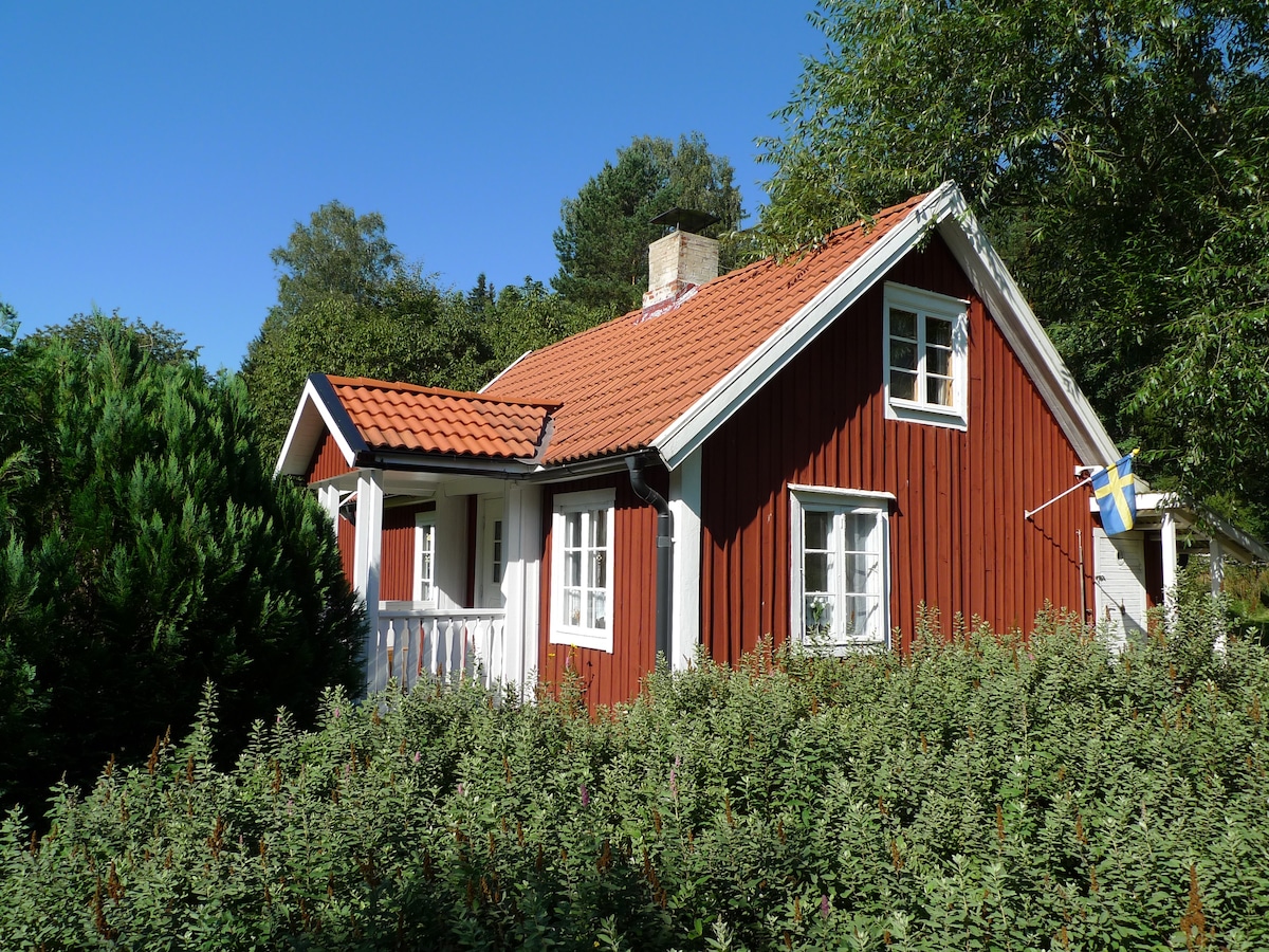斯马兰岛带桑拿的典型瑞典房屋