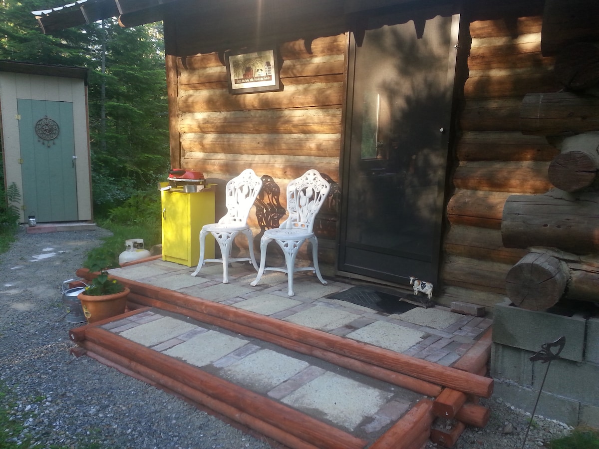 Farm Stay in a Log Cabin with Beautiful Gardens