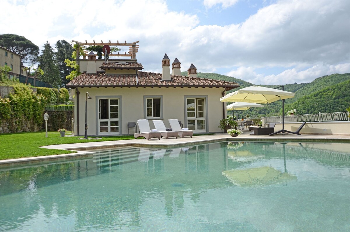 Villa Caiano Dependance -别墅设有私人游泳池