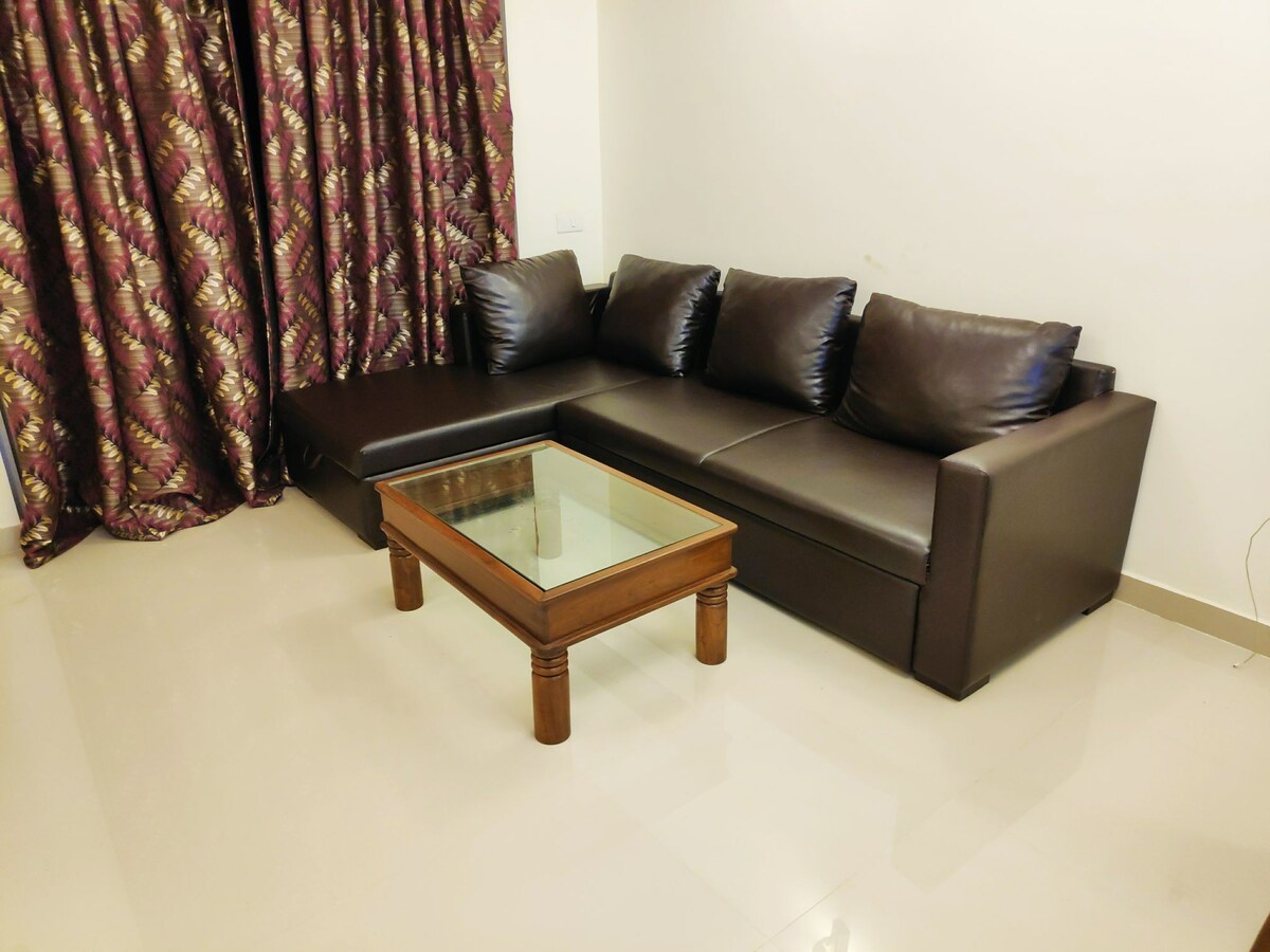 2 bhk AC Aptment with a pool/ field view in Varca.