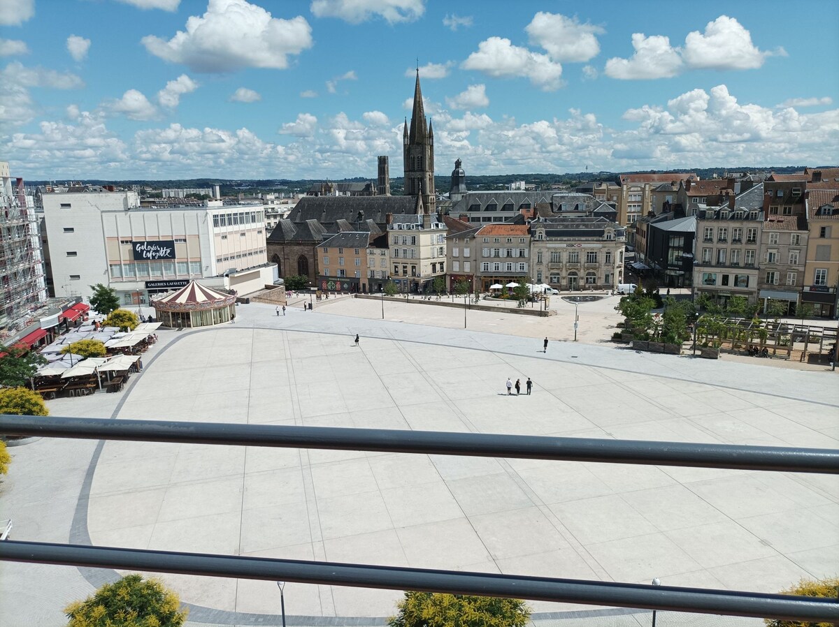 Studio avec Terrasse en plein centre - Superbe vue