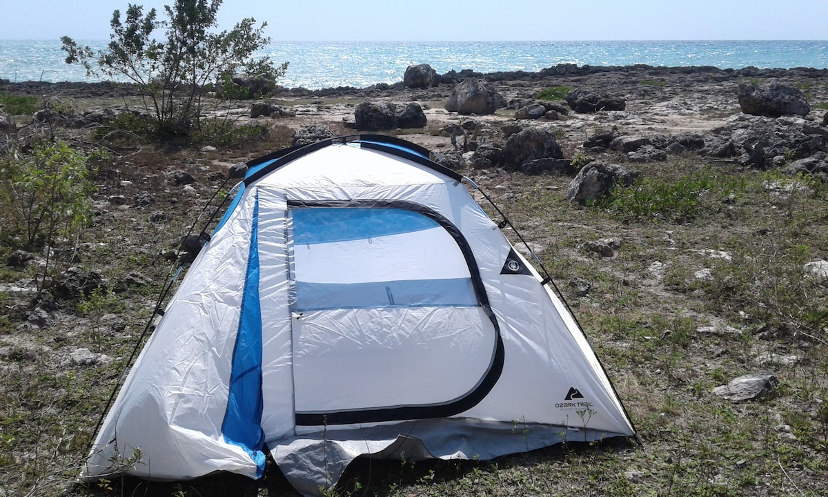 Camping Tent with Queen Airbed