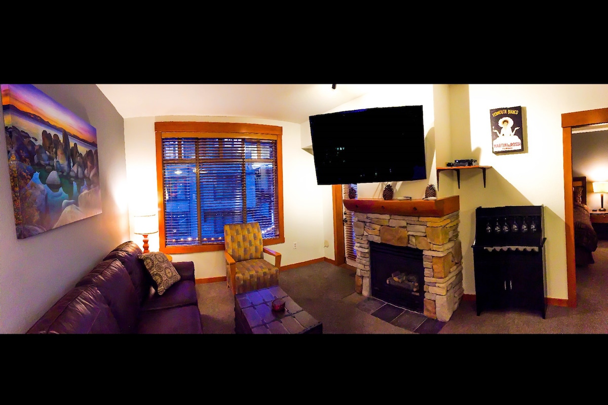 超过800条评价， 1卧室Village Lodge ， 60英寸4kTV + Netflix