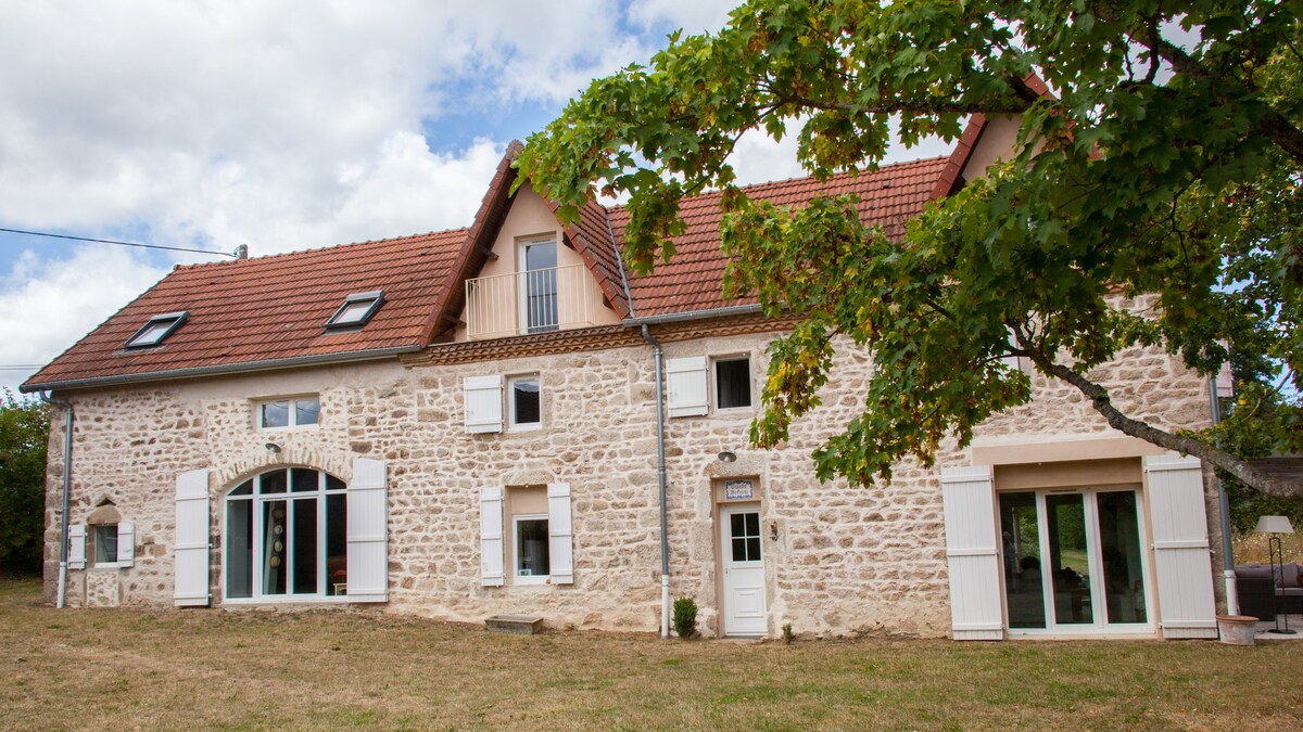 Grande maison de campagne, superbe vue champêtre