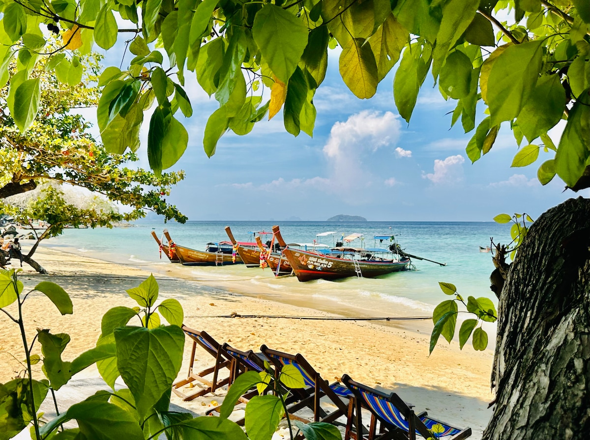 皮皮岛（ Koh Phi Phi ）美丽的泰国现代平房