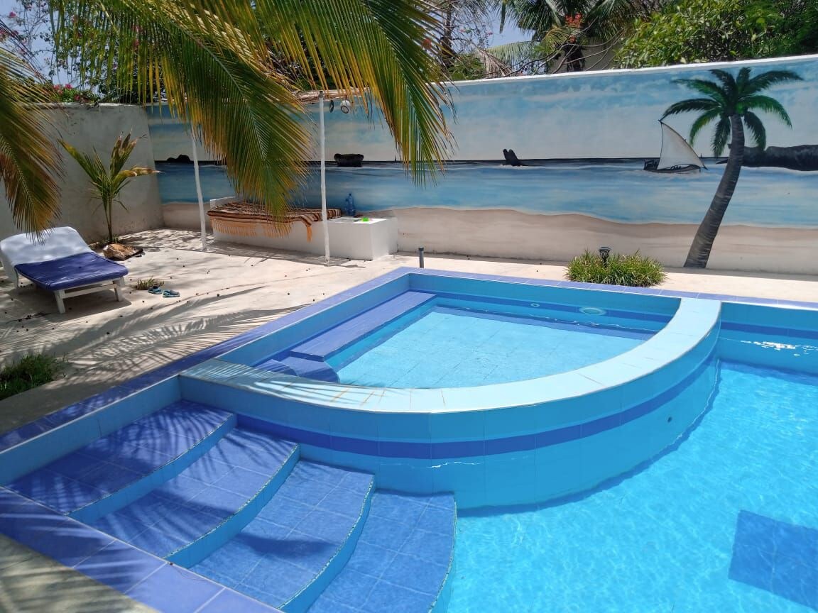 Fancy 3 bedroom beach villa with pool