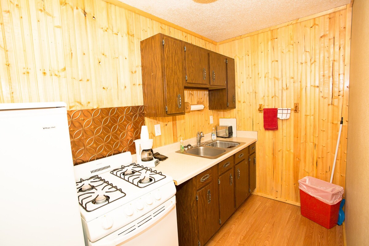 带现代便利设施的乡村小木屋- 2张厨房