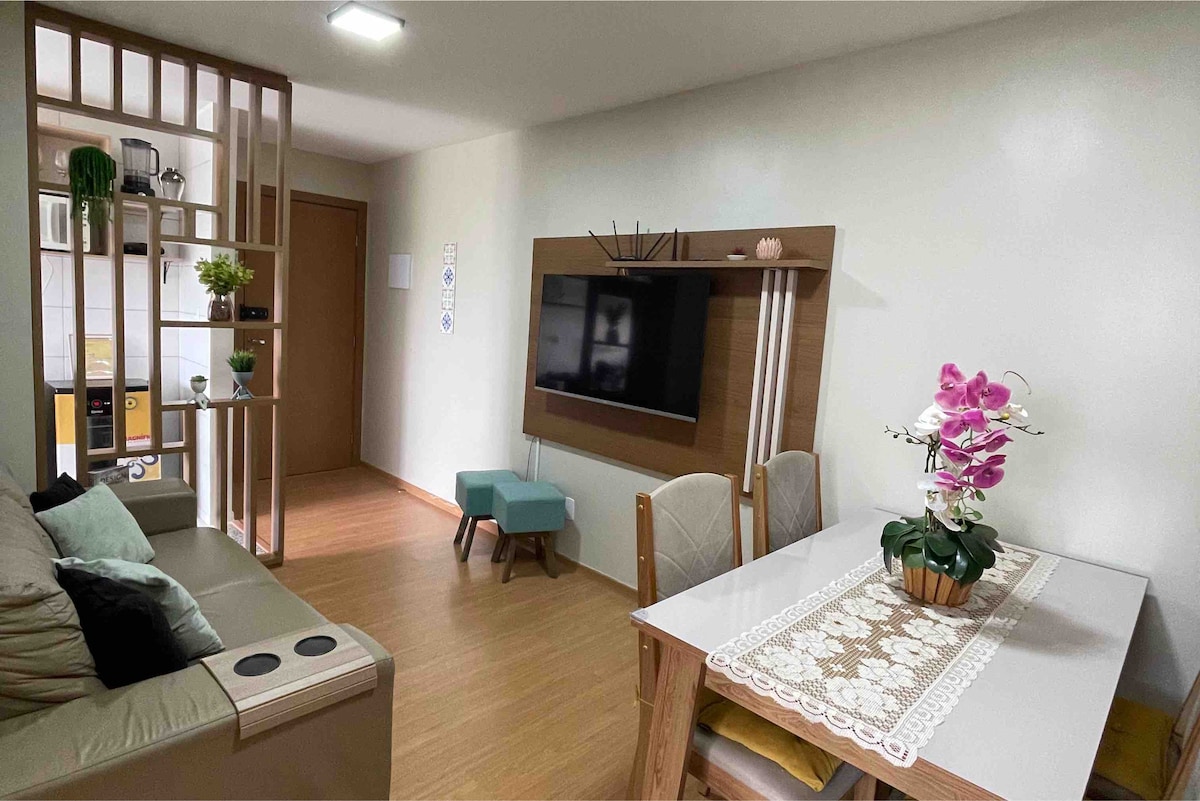 Apartamento aconchegante perto da praia