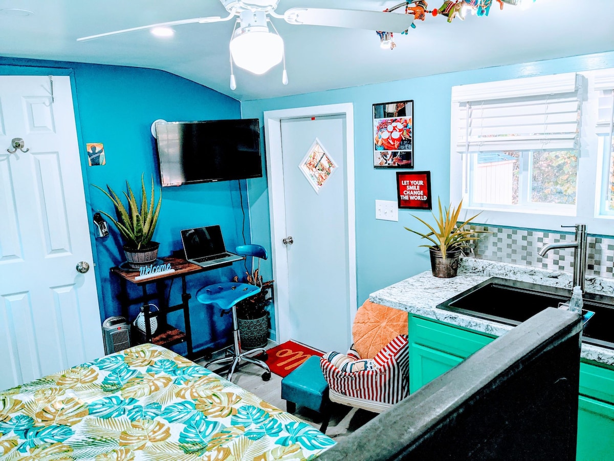 里约热带风格的单间公寓小屋