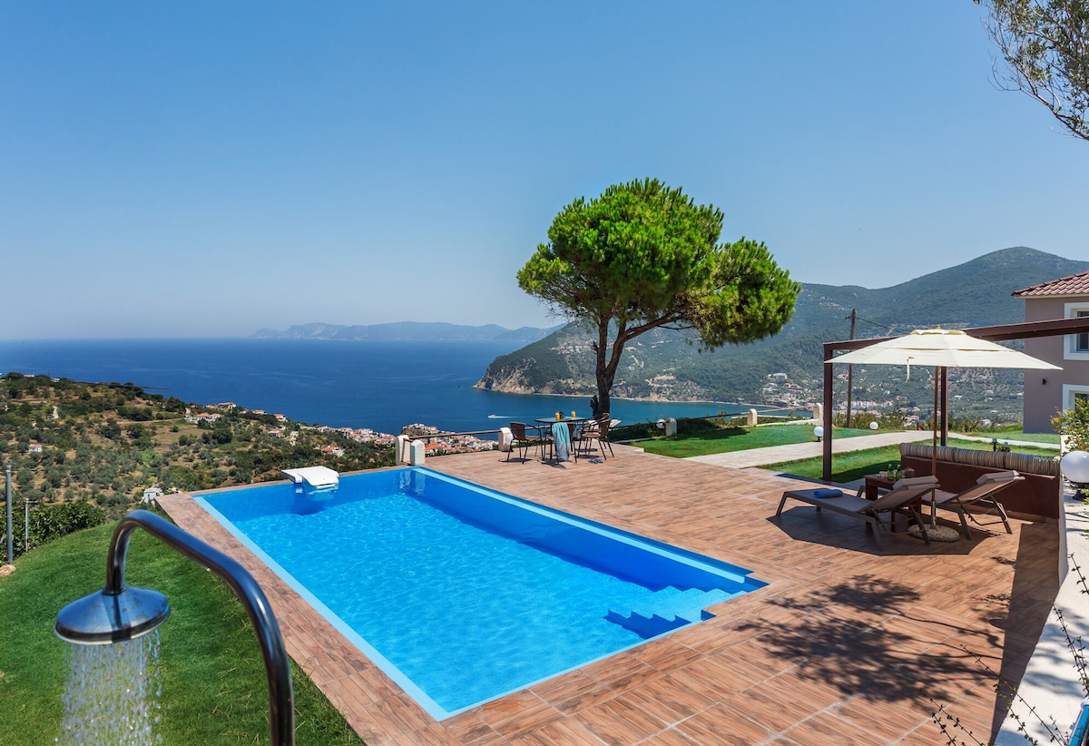 Villa Savvina with stunning view