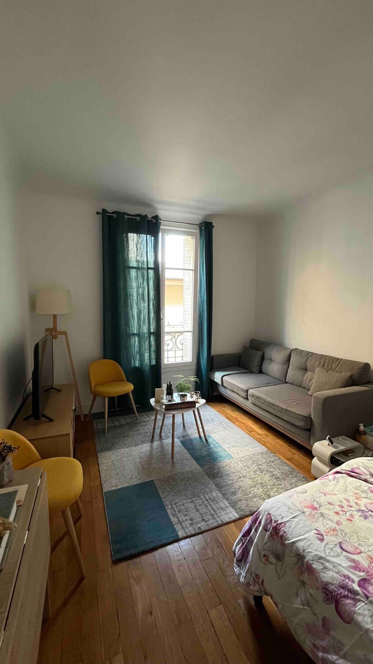 位于巴黎安静区域的漂亮单间公寓。