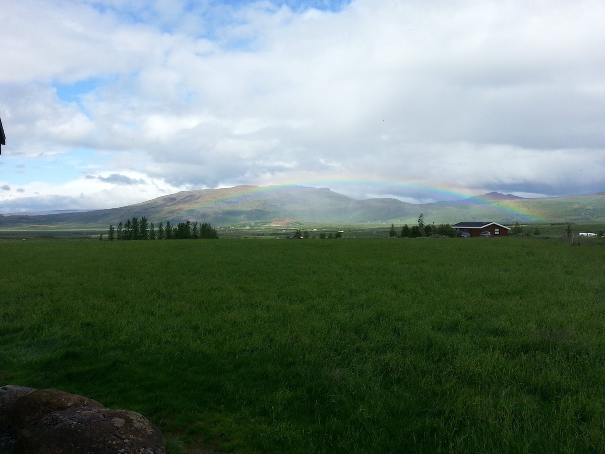 位于Gullfoss和Geysir, Myrkholt之间的小屋。