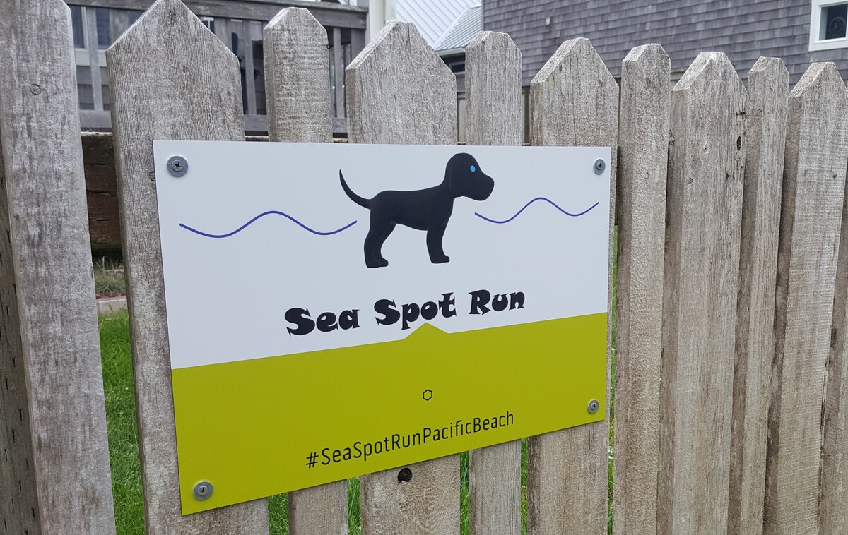 海景跑步。允许携带狗狗入住，方便前往海滩！
