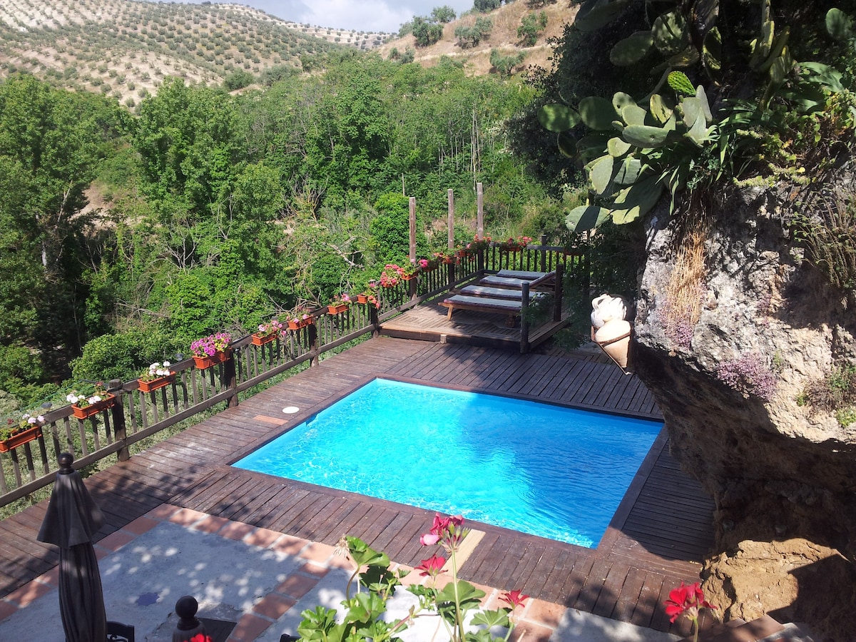 El Tajil、无线网络、热水浴缸、泳池、烧烤、Alhambra