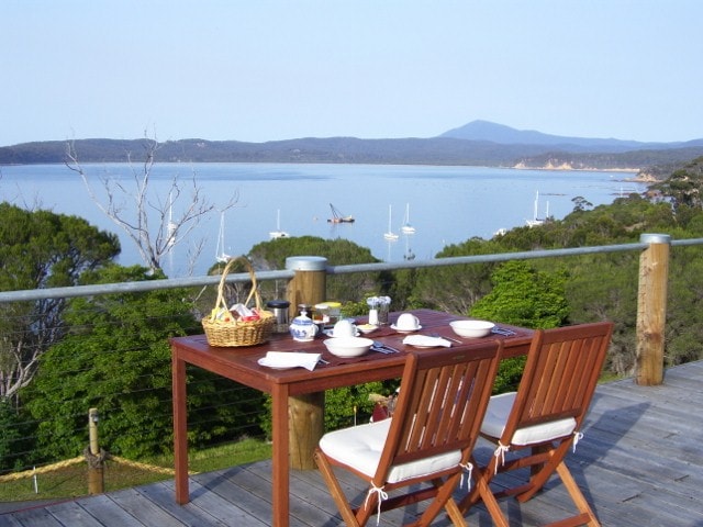 舒适的海湾住宿加早餐和景观。