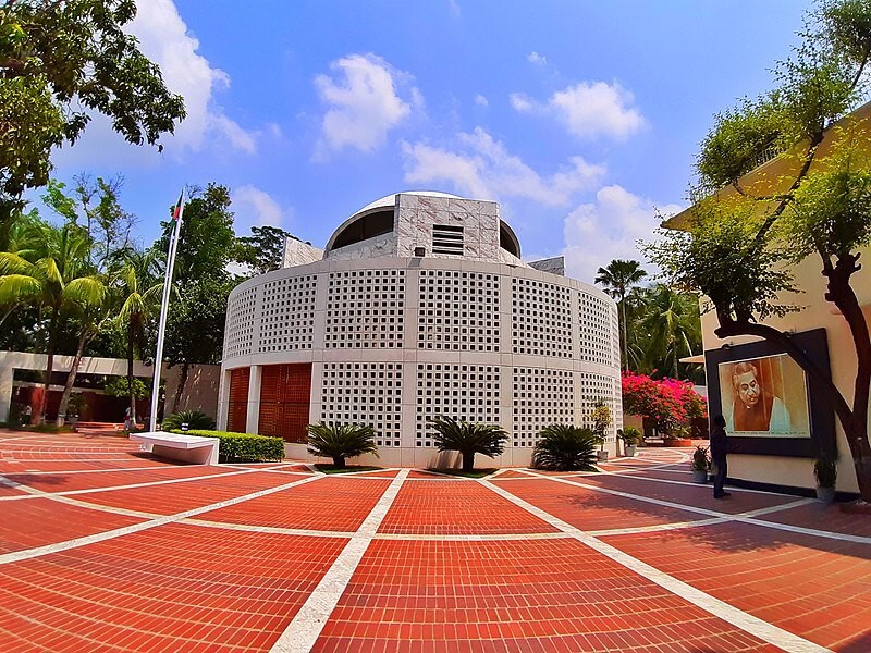 Near the tomb of Sheikh Mujibur Rahman.