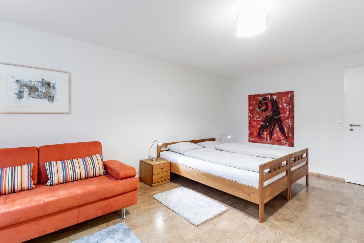 单间公寓宽敞+舒适，包括独立卫生间