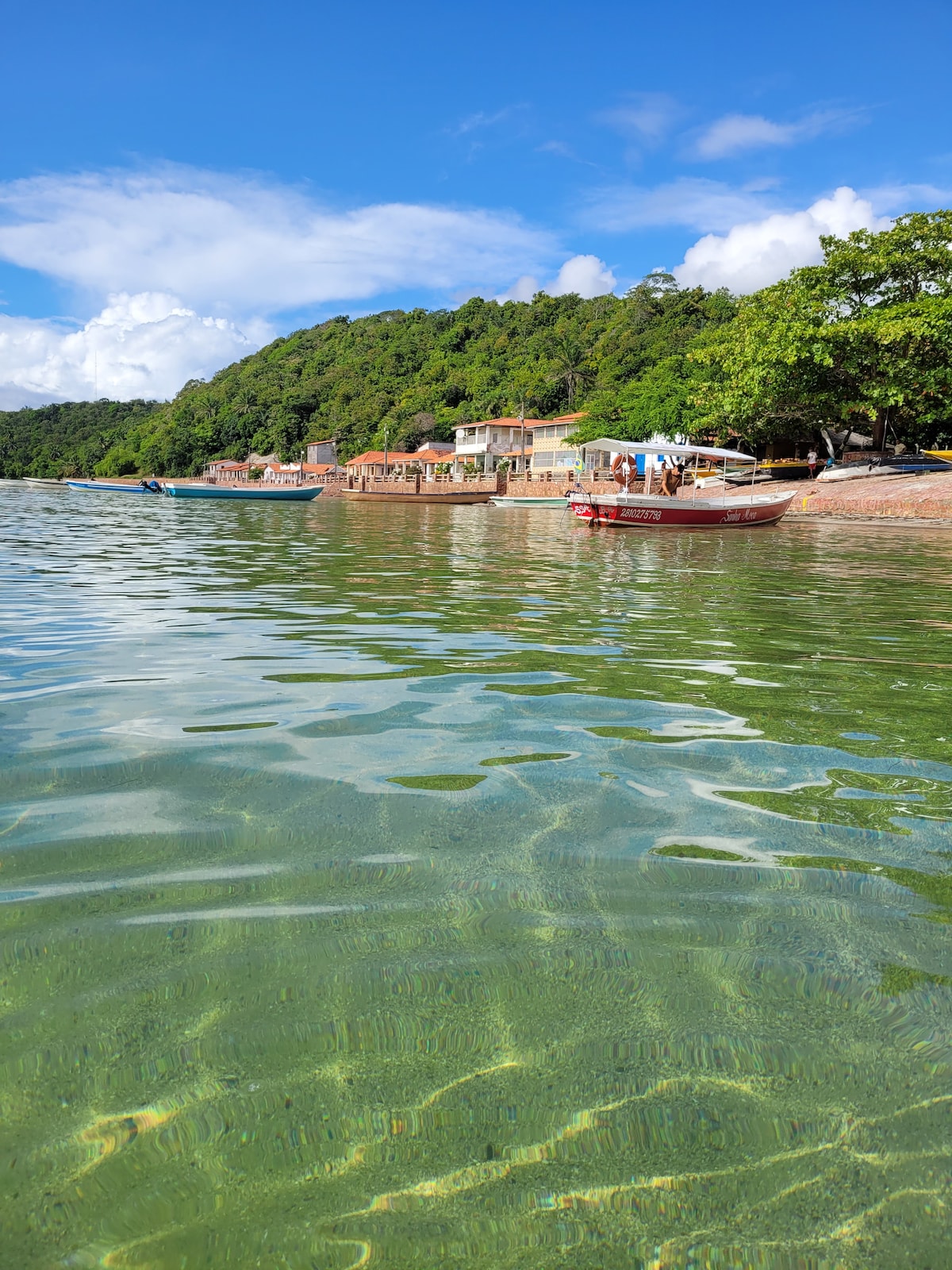 Ilha dos Frades的泳池民宅