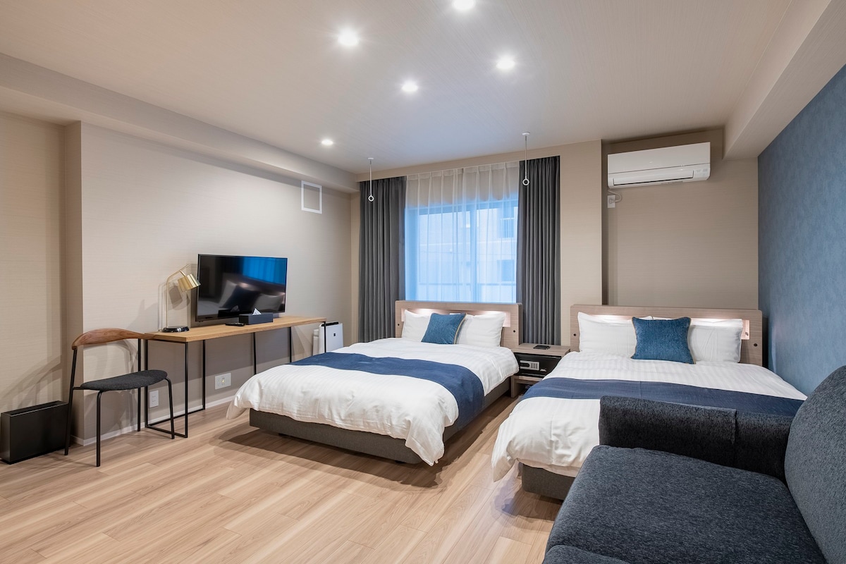 新建的公寓式酒店，上野站步行5分钟, Wi-Fi,厨房和浴室设施齐全 *最多6人 #G