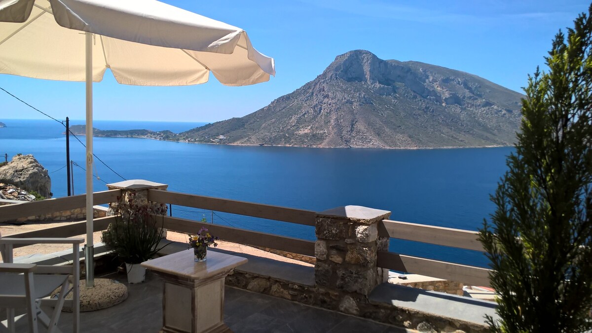 HESTIA House - Kalymnos Aegean海景