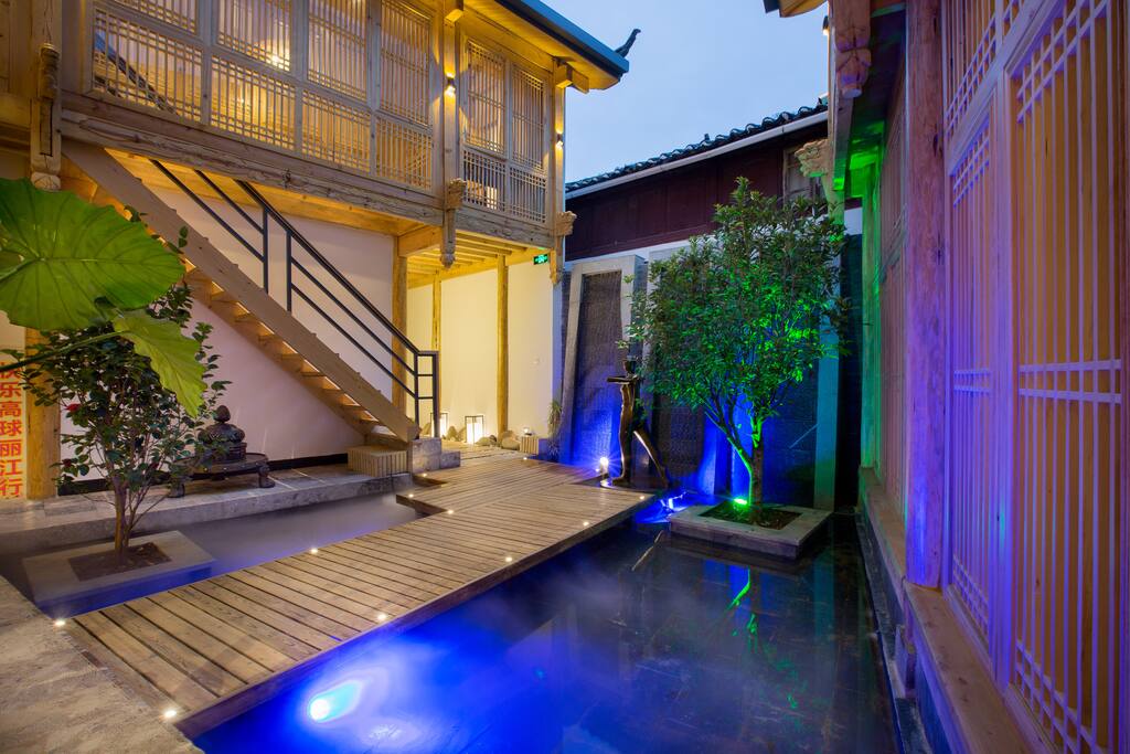 木府店素生活精品双床房golf light luxury twin room古城中心,含双早