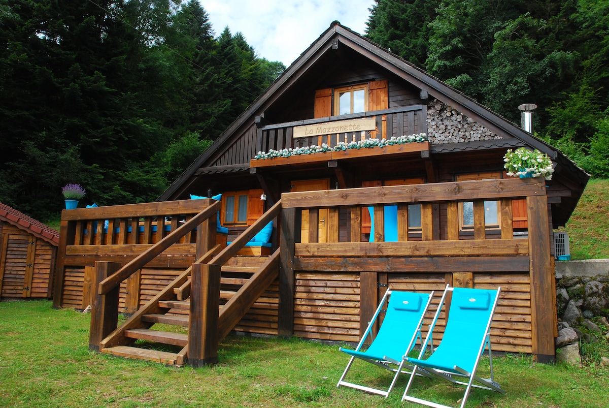 La Mazzonette - 4* chalet in de natuur met hottub