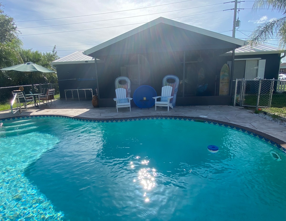 Oasis with pool in the middle of West Coast, FL
