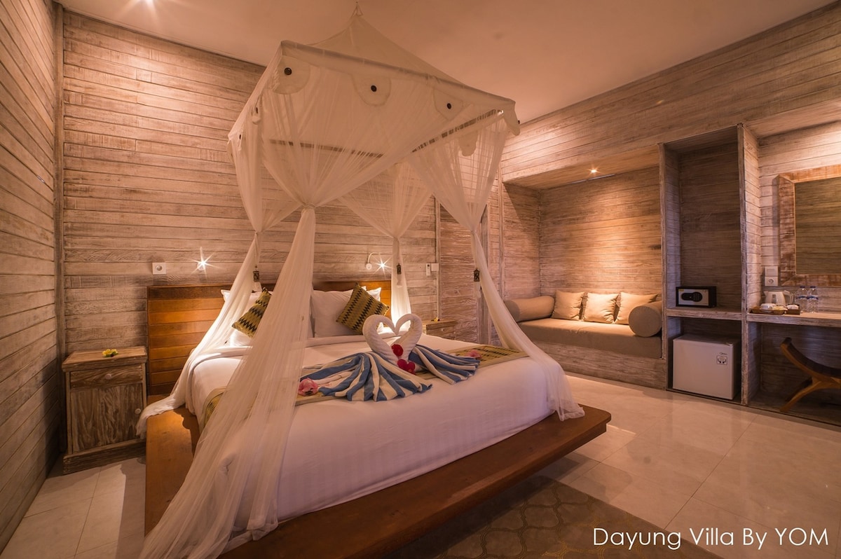 一间卧室-巴厘岛风格小屋@蓝梦岛（ Lembongan ）
