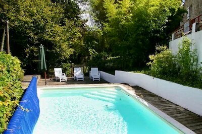 Maison de campagne avec piscine et vue panoramique