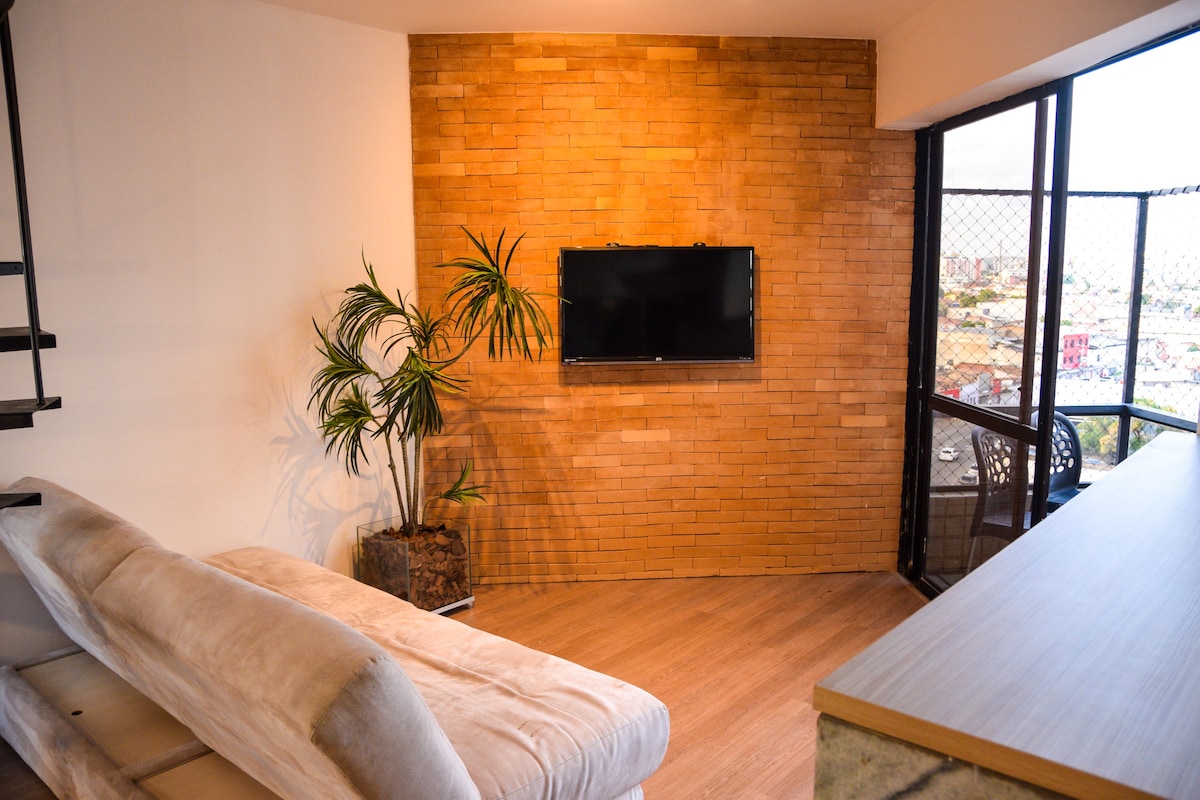 超棒的复式公寓，位于帕朱萨拉（ Pajuçara ）海滨，舒适