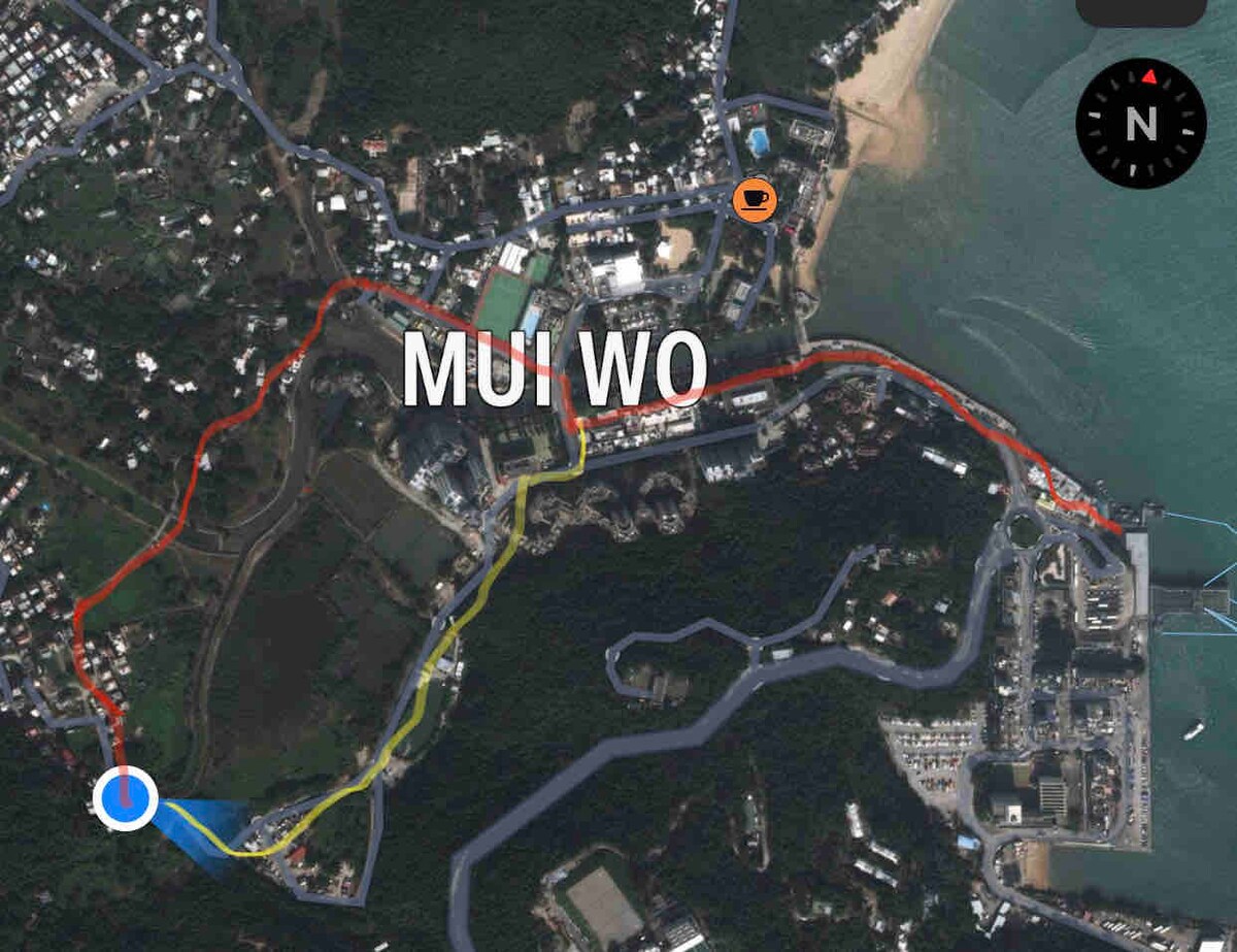 Mui Wo ，可容纳2人。两辆村庄自行车。