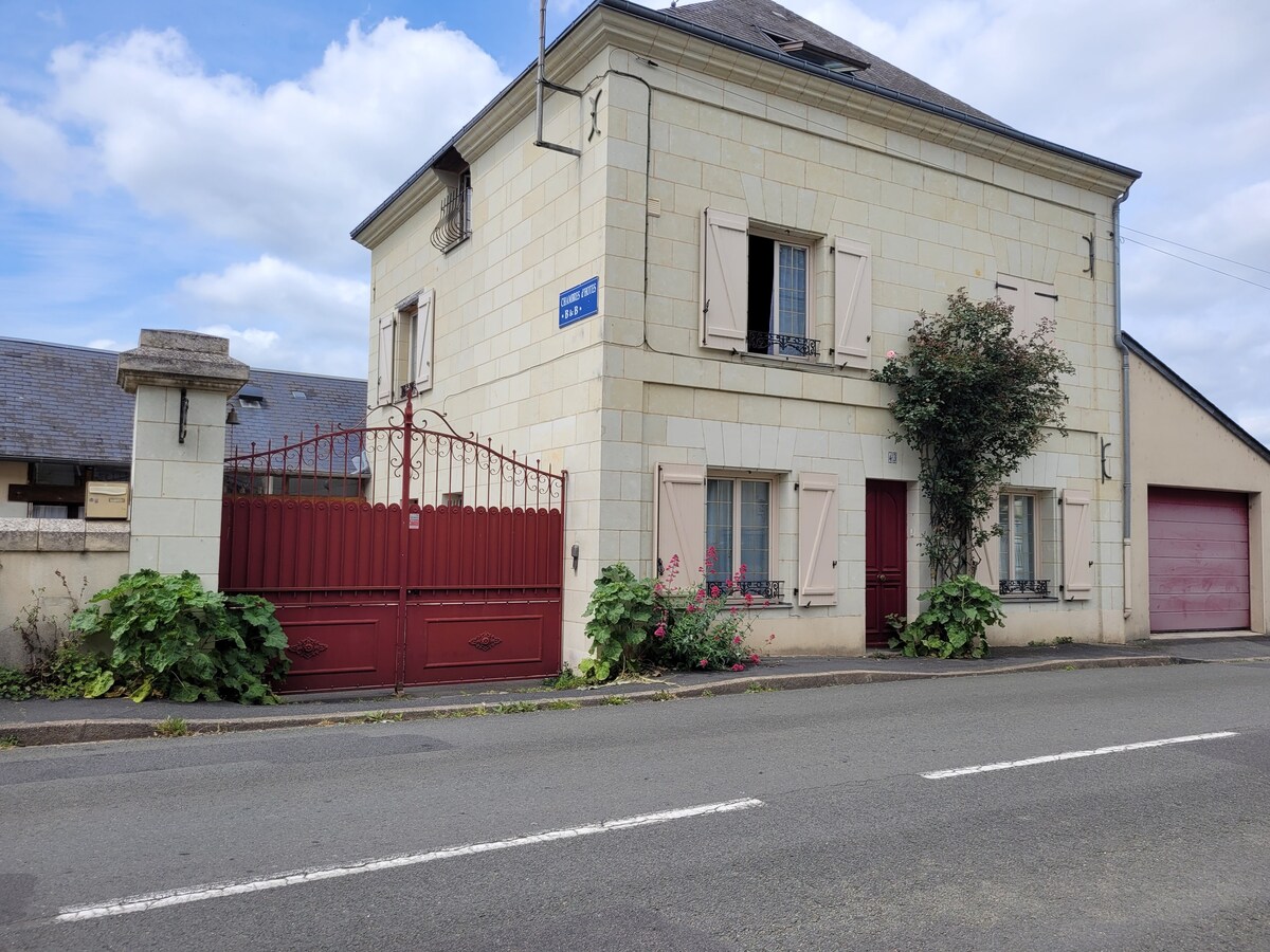 Gite 4人， Les Roches ， Fontevraud l 'Abbaye