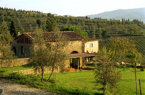 Vista sulla valle in Chianti