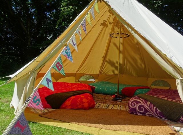 Bath Bell Tents Mobile Glamping 3 Tents 18 guests