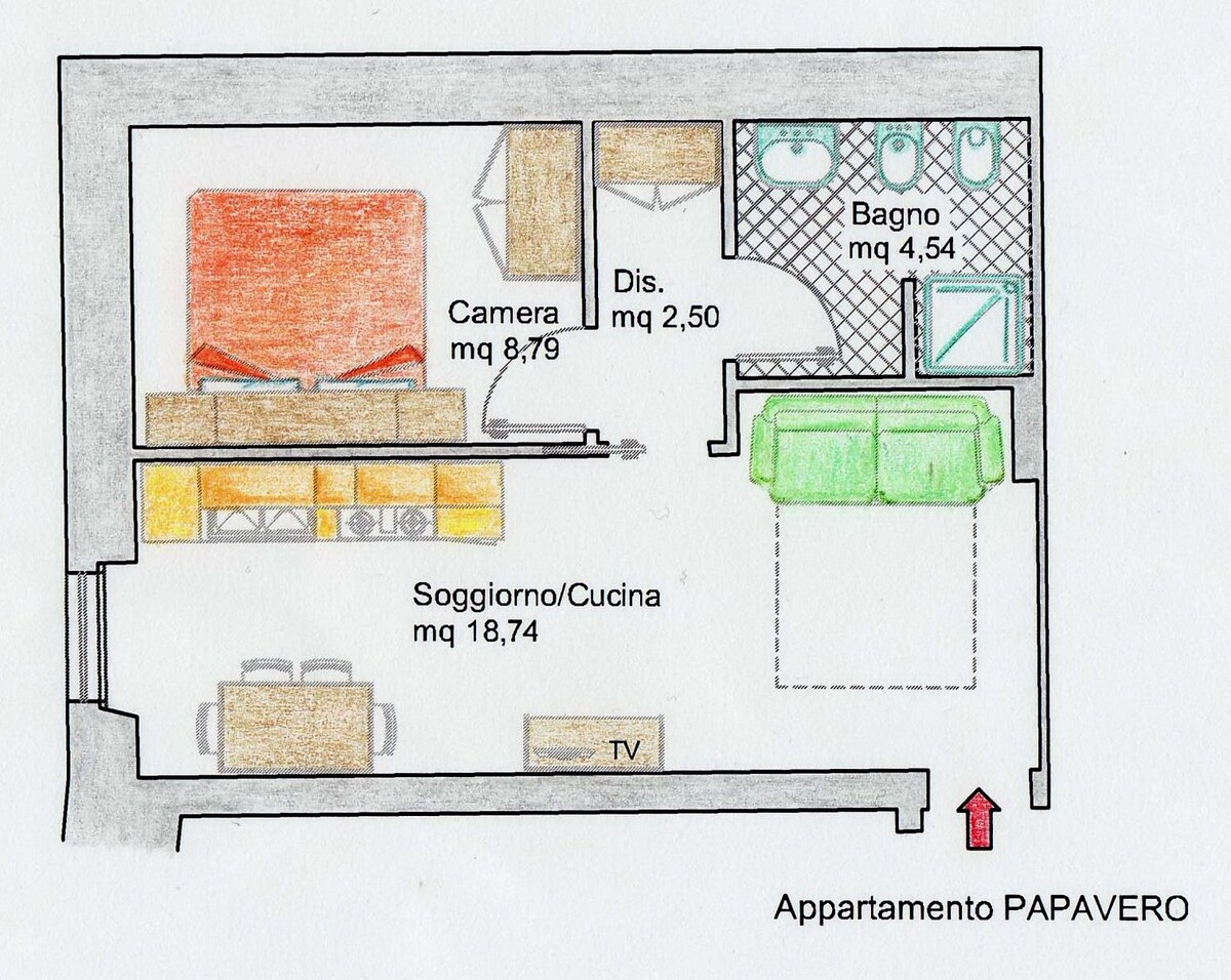 BG公寓Agritourism La Fontana Papavero