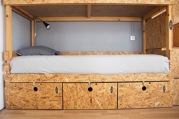 Bunk bed no.2  in mixed dorm- Watermark Surf House
