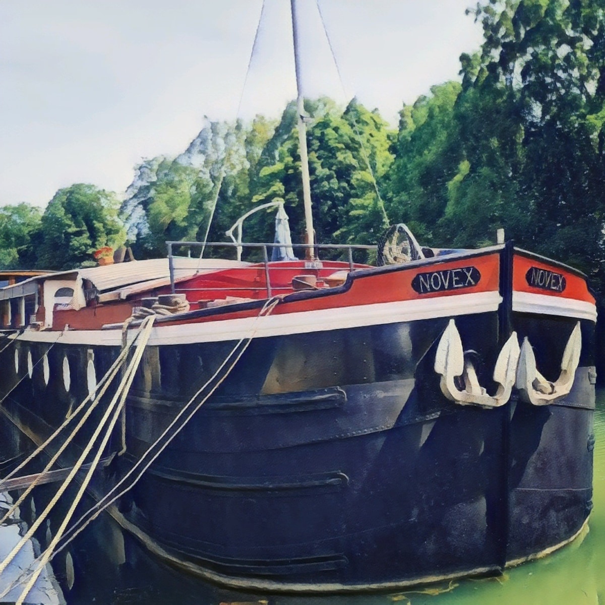bateau maison romantique peniche houseboat